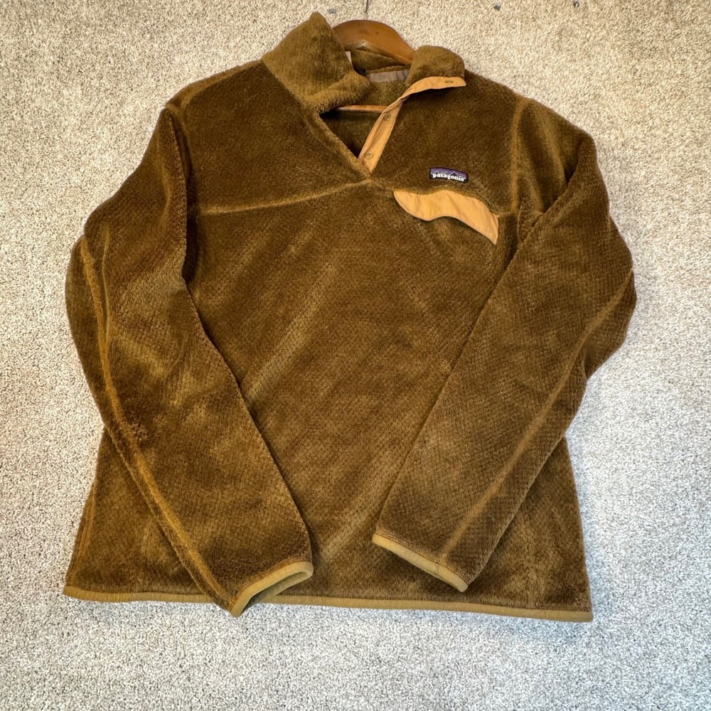 Patagonia Womens Re-Tool Snap-T Fleece Pullover Brown Large 25442